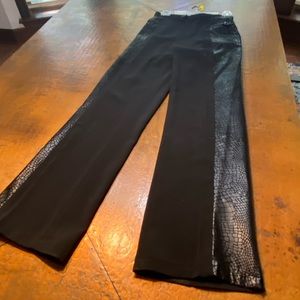 Size 12 Black pants Doc on sides wide legs